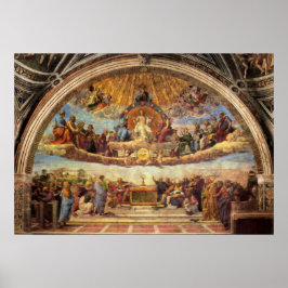 Disputatie van de eucharist poster