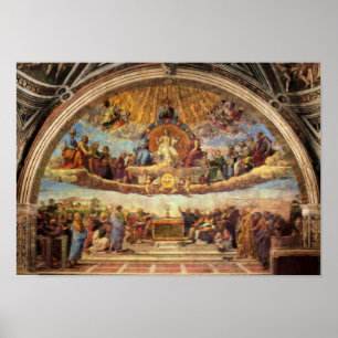 Disputatie van de eucharist poster