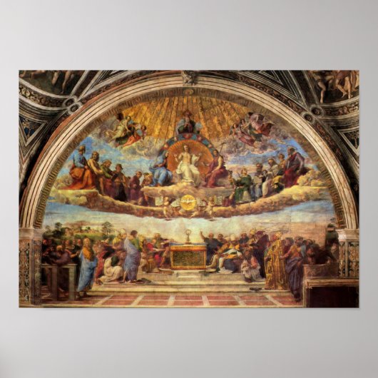 Disputatie van de eucharist poster (Voorkant)