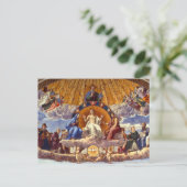 Disputatie van het Heilige Stoel door Raphael Feestdagenkaart (Staand voorkant)