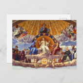 Disputatie van het Heilige Stoel door Raphael Feestdagenkaart (Voorkant / Achterkant)