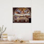 Disputatie van het Heilige Stoel door Raphael Poster (Keuken)
