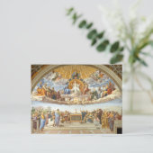 Disputatie van het Heilige Stoel, Raphael Sanzio Briefkaart (Staand voorkant)