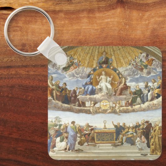 Disputatie van het Heilige Stoel, Raphael Sanzio Sleutelhanger (Voorkant)