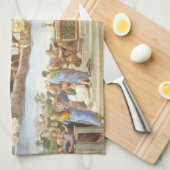 Disputatie van het Heilige Stoel, Raphael Sanzio Theedoek (Quarter Fold)