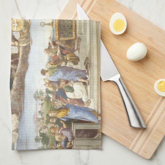 Disputatie van het Heilige Stoel, Raphael Sanzio Theedoek (Quarter Fold)