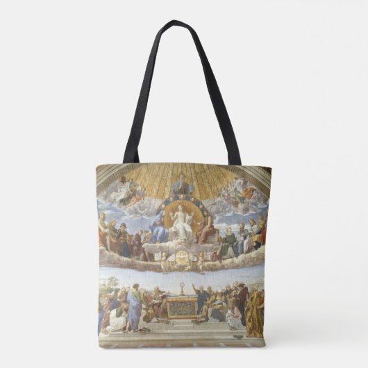 Disputatie van het Heilige Stoel, Raphael Sanzio Tote Bag (Achterkant)