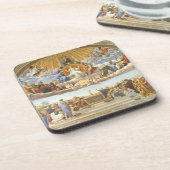 Dispuut over het Heilig Sacrament, Raphael Sanzio Bier Onderzetter (Linkerzijde)