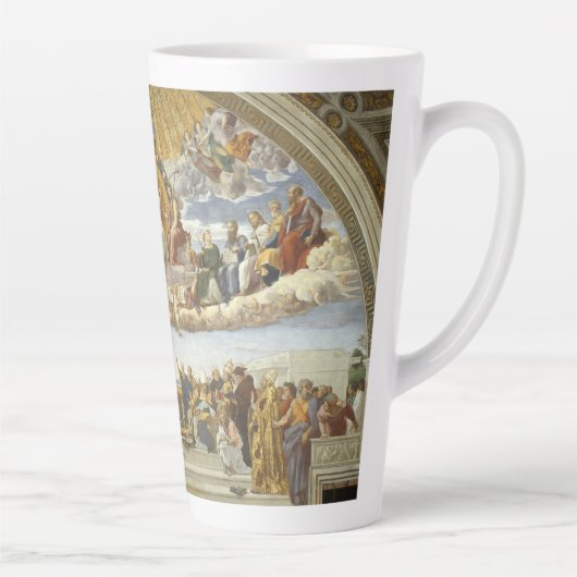Dispuut over het Heilig Sacrament, Raphael Sanzio Latte Mok (Rechts)