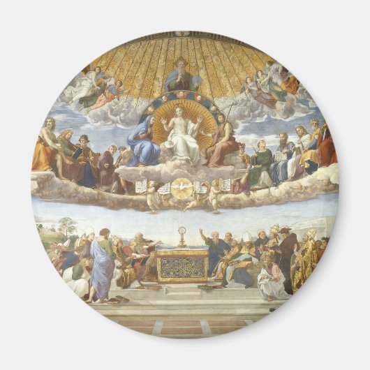 Dispuut over het Heilig Sacrament, Raphael Sanzio Magneet (Voorkant)