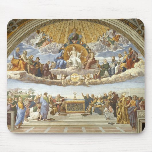 Dispuut over het Heilig Sacrament, Raphael Sanzio Muismat (Voorkant)