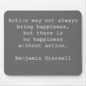 Disraeli Quote Grey Muismat (Voorkant)