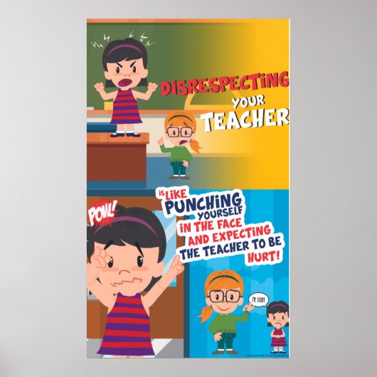 Disrespect is nooit cool (mat) poster (Voorkant)