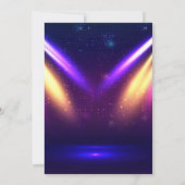 Disro-disco-dansuitnodiging Kaart (Achterkant)