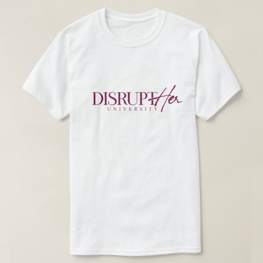 DisruptHER Universiteit T-shirts (Design voorkant)