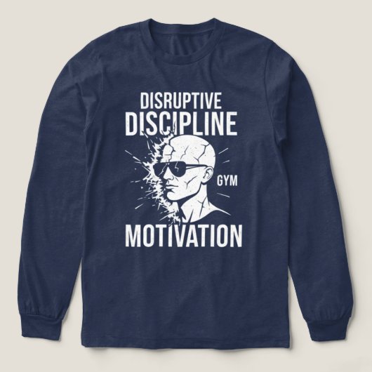 Disruptieve Discipline: Hardcore Mindset Gym T-shi Tri-Blend Shirt (Voorkant)