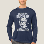 Disruptieve Discipline: Hardcore Mindset Gym T-shi Tri-Blend Shirt (Voorkant volledig)