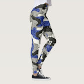Disruptive Pattern Camouflage Blues Grijs Zwart Leggings (Rechts)