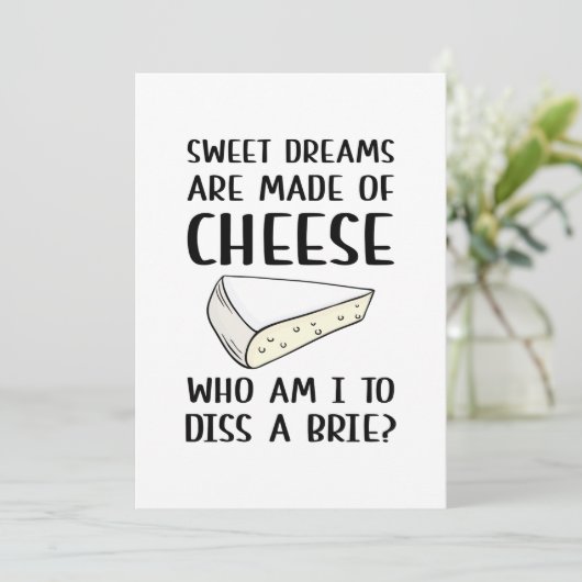 Diss A Brie Bedankkaart (Staand voorkant)