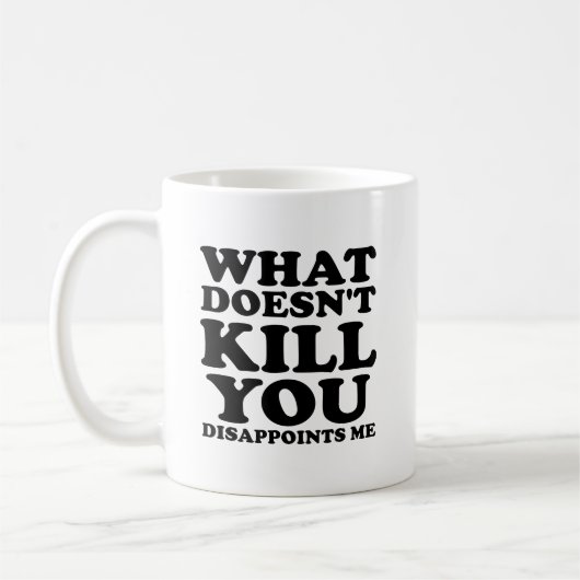 Dissapoints Me Funny Mug Koffiemok (Links)