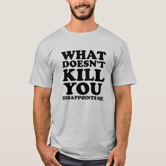Dissapoints Me Funny Tshirt blk (Voorkant)