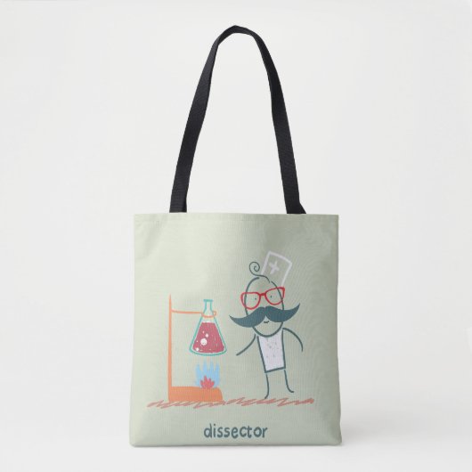 Dissector Scientist Canvas tas (Voorkant)