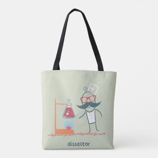 Dissector Scientist Canvas tas (Achterkant)