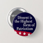 Dissent is de hoogste vorm van Button (Voorkant /achterkant)