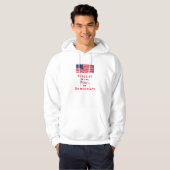 Dissent is de Ziel van de Democratie Patriottisch  Hoodie (Voorkant volledig)