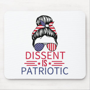 Dissent Is Patriottisch Rommelig Kapsel 4 Juli Ver Muismat