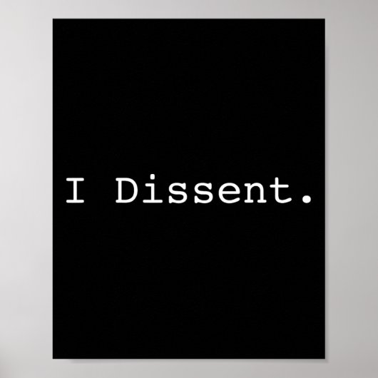 Dissent pro choice feministisch poster (Voorkant)