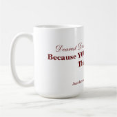 Disseringscommissies kunnen moeilijk zijn. koffiemok (Links)