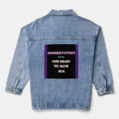 Dissertatie klaar Celebration Jacket" Denim Jacket (Achterkant)