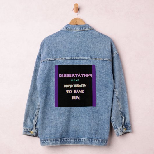 Dissertatie klaar Celebration Jacket" Denim Jacket (Hangar)