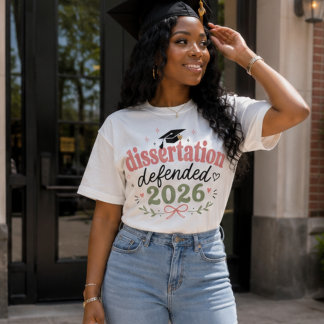 Dissertatie Verdedigd 2026 Schattige PhD, EdD Tri-Blend Shirt
