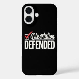 Dissertatie Verdedigd PhD-Afstuderen Afstuderen iPhone 16 Hoesje