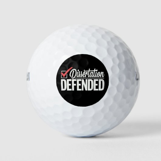 Dissertatie Verdedigd PhD-Afstuderen Afstuderen Golfballen (Voorkant)