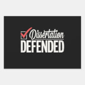 Dissertatie Verdedigd PhD-Afstuderen Afstuderen Inpakpapier Vel (Voorkant)