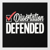 Dissertatie Verdedigd PhD-Afstuderen Afstuderen Raamsticker (Vel)