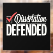 Dissertatie Verdedigd PhD-Afstuderen Afstuderen Raamsticker (Vel 2)
