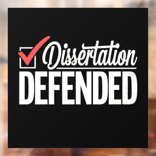 Dissertatie Verdedigd PhD-Afstuderen Afstuderen Raamsticker (Vel 2)
