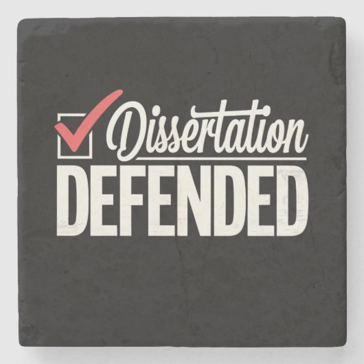 Dissertatie Verdedigd PhD-Afstuderen Afstuderen Stenen Onderzetter (Voorkant)
