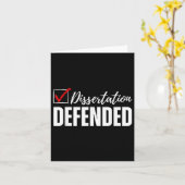 Dissertatie verdedigd PhD Afstuderen Funny Doctora Kaart (Gele Bloem)