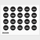 Dissertatie verdedigd PhD Afstuderen Funny Doctora Ronde Sticker (Vel)