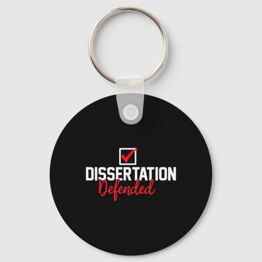 Dissertatie Verdedigd PhD Afstuderen PhD Afstudere Sleutelhanger (Voorkant)