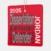 Dissertation Defender Extraordinaire CUSTOM Keramisch Ornament (Links)