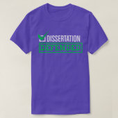 Dissertation Defensie Afstuderen School PhD Thesis T-shirt (Design voorkant)
