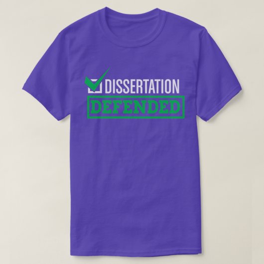 Dissertation Defensie Afstuderen School PhD Thesis T-shirt (Design voorkant)