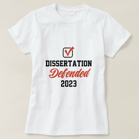 Dissertation Defensie wordt verdedigd voor doctora T-shirt (Design voorkant)
