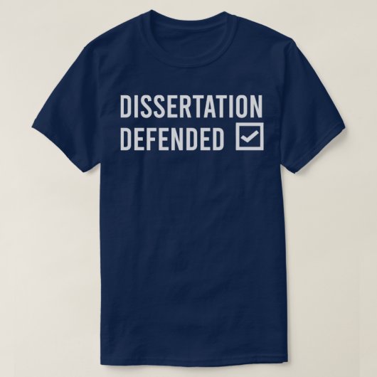 Dissertation dessertation verdediging t-shirt (Design voorkant)